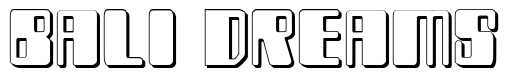 Font Zyborgs-3D: Bali Dreams