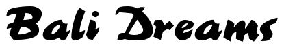 Font Brookscript-Regular: Bali Dreams