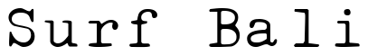 Font 01196c: Surf Bali