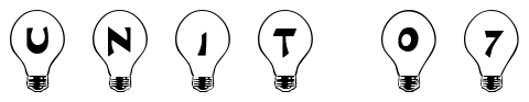 Font 101-Bright-Idea: UNIT 07