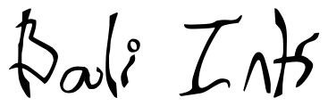 Font 001-Stretched-Strung: Bali Ink