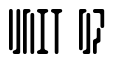 Font TekStencil: UNIT 07