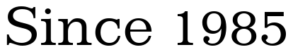 Font 12Impressum-Roman05134: Since 1985