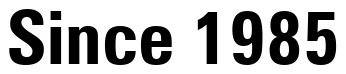 Font Zurich-Bold-Condensed-BT: Since 1985