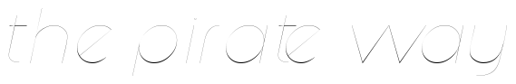 Font ZoobeSSK-Italic: The Pirate Way