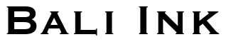 Font Copperplate-Gothic-Bold-BT: Bali Ink