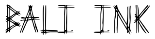 Font 2-Prong-Tree: Bali Ink