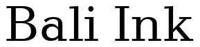 Font 12Candida-Roman05042: Bali Ink