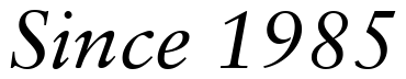 Font 12Sabon-13232-Italic: Since 1985