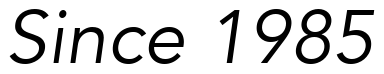 Font 12-Avenir-45-BookOblique-83173: Since 1985