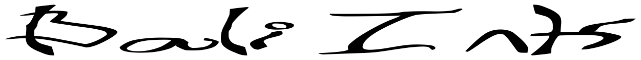 Font 001-Stretched-Strung-Very-Wide: Bali Ink