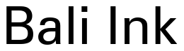 Font Zurich-BT-Roman: Bali Ink