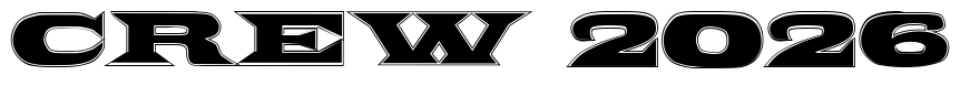 Font ZyklopInline: CREW 2026