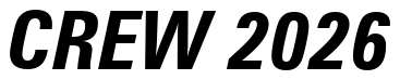 Font Zurich-Cn-BT-Bold-Italic: CREW 2026
