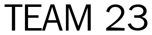 Font 00250: TEAM 23