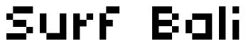 Font 04b03rev: Surf Bali