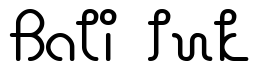 Font Zion: Bali Ink