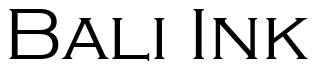 Font Copperplate-Gothic-Light: Bali Ink