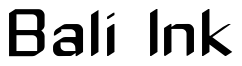Font Zyphyte: Bali Ink