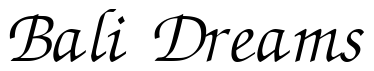 Font ZabriskieScript-Italic: Bali Dreams