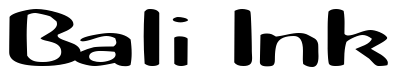 Font ZonaScriptSSK: Bali Ink