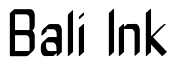 Font ZyphyteCondense: Bali Ink