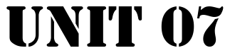 Font GI-Stencil-Normal: UNIT 07