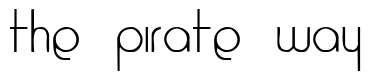 Font 1920: The Pirate Way