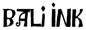 Font Bensgothic: Bali Ink