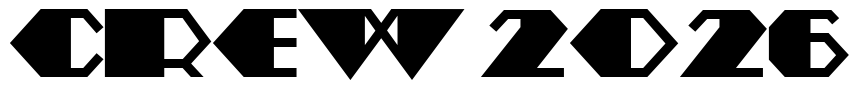 Font AmstelHeavyNF: CREW 2026