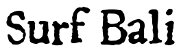 Font 1722Roman: Surf Bali
