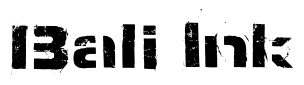 Font zorkon: Bali Ink