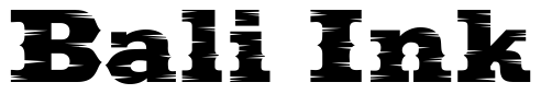 Font 2-LynwoodCrakd-DNA: Bali Ink