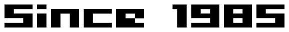 Font 04b09: Since 1985