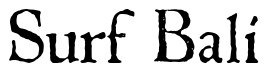 Font 1543HumaneJenson-Normal: Surf Bali