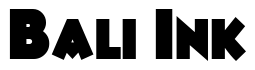 Font 2-Bruiser-DNA: Bali Ink