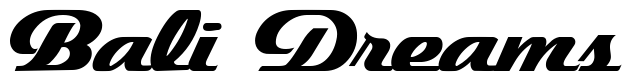 Font 1-Nitro-DNA: Bali Dreams