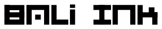 Font 001-System-Analysis-Bold: Bali Ink