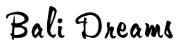 Font AristoiScriptSSK-Regular: Bali Dreams