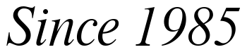 Font 00252: Since 1985