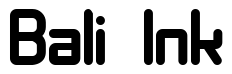 Font 11S01-Black-Tuesday: Bali Ink