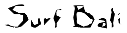 Font Zyankali: Surf Bali