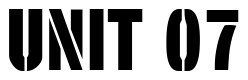 Font StencilSet-Black: UNIT 07