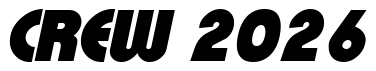 Font XpressiveBlack-Italic: CREW 2026