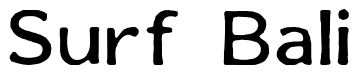 Font 01196e: Surf Bali