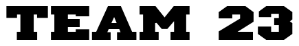Font IvyLeagueExtendedSolid: TEAM 23