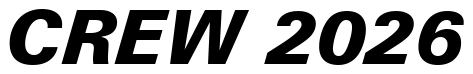 Font Zurich-Blk-BT-Black-Italic: CREW 2026