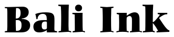 Font 00230: Bali Ink