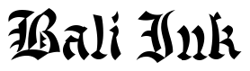 Font Chinese-Gothic: Bali Ink