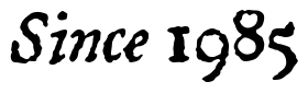 Font 1722Italic: Since 1985